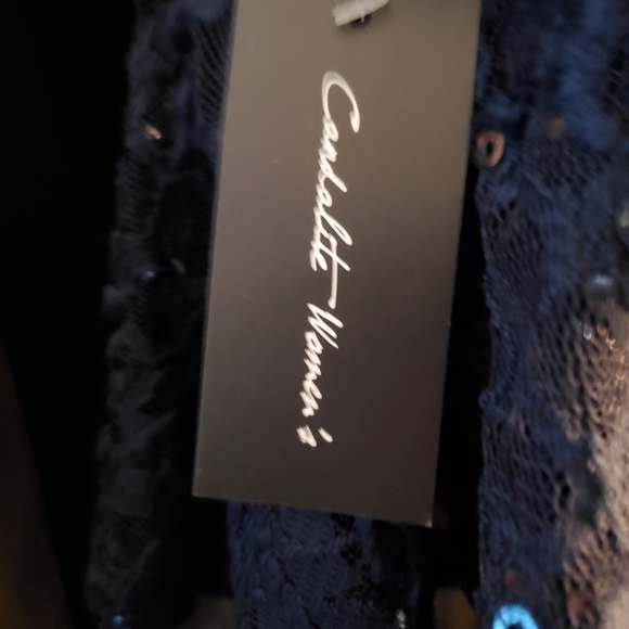 Candalite Women's Sequin Lace Maxi Dress Size 3X Lined Mesh Formal Gown NEW - Picture 13 of 16